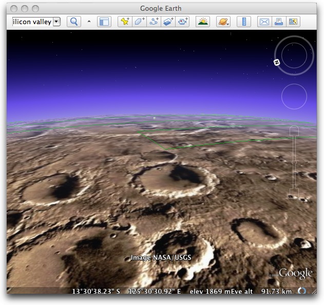 explore mars in google earth 5.0