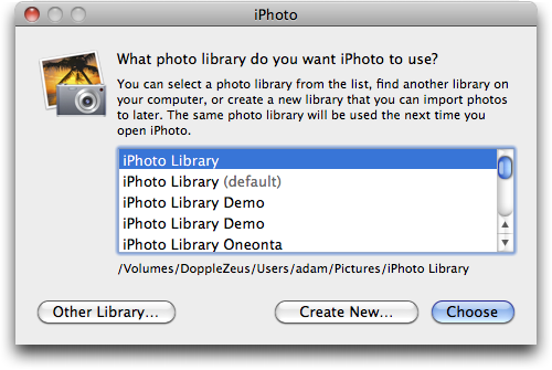 why iphoto library manager keeps quit and reopen iphoto