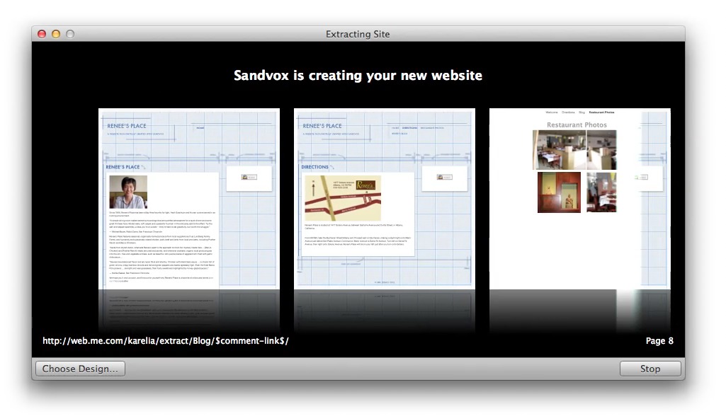 sandvox web hosting
