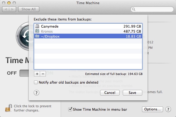 set up auto backs for mac on dropbox