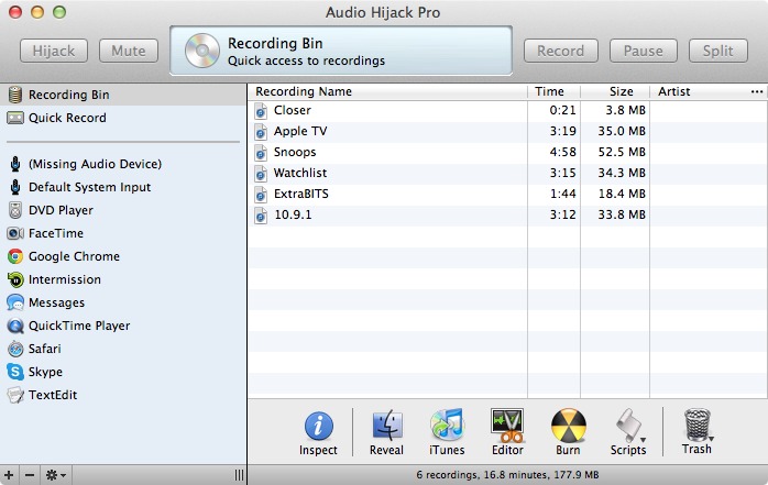 software like audio hijack for mac