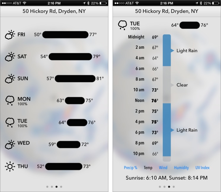 Dark Sky 5 Offers Hyperlocal Weather Forecasts For Ios Tidbits