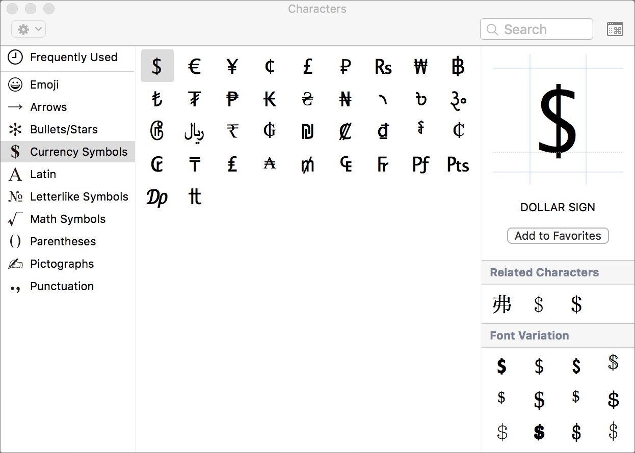 OS X Hidden Treasures: Typing Exotic Characters - TidBITS