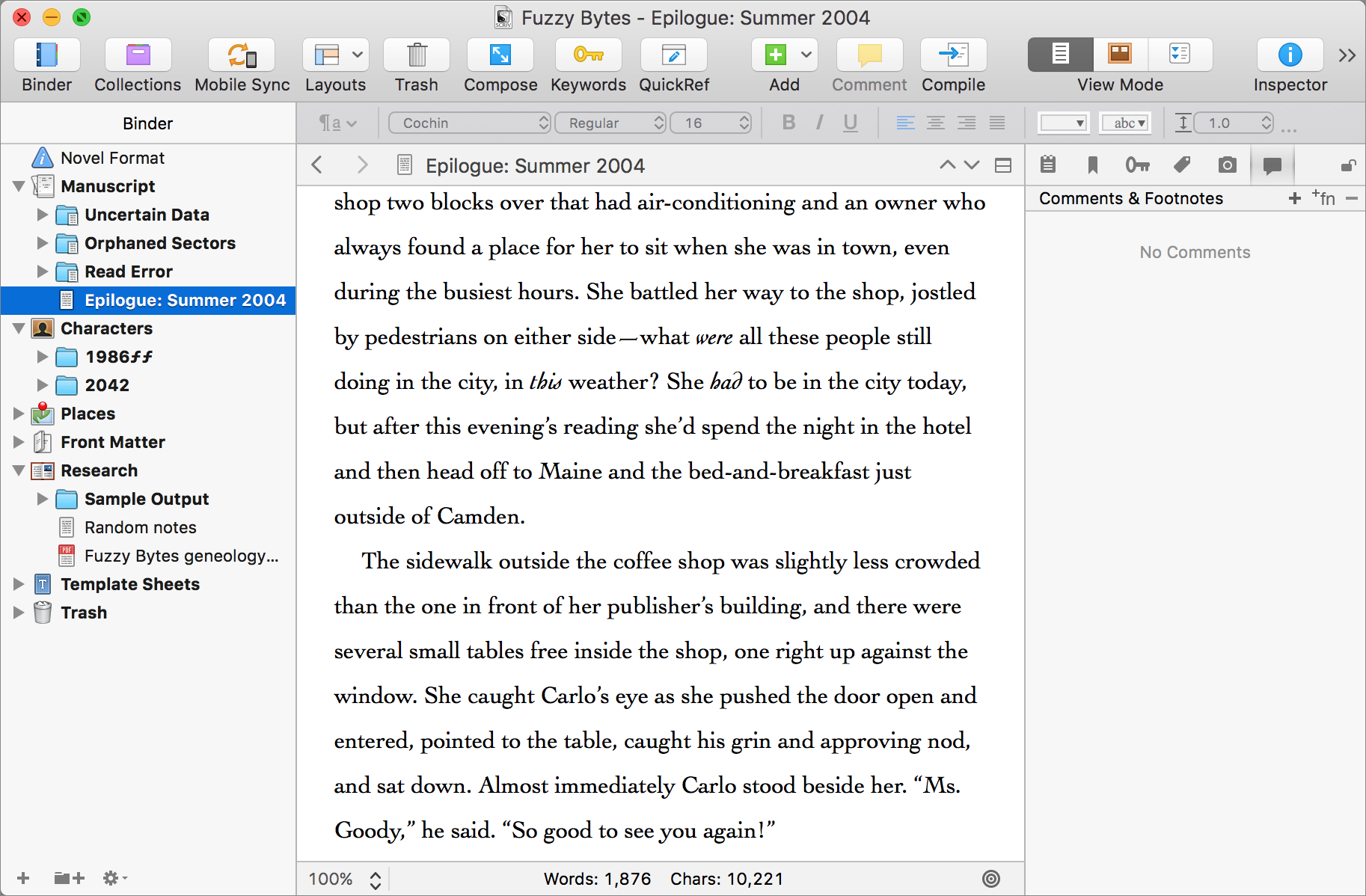Differences between scrivener for mac and windows