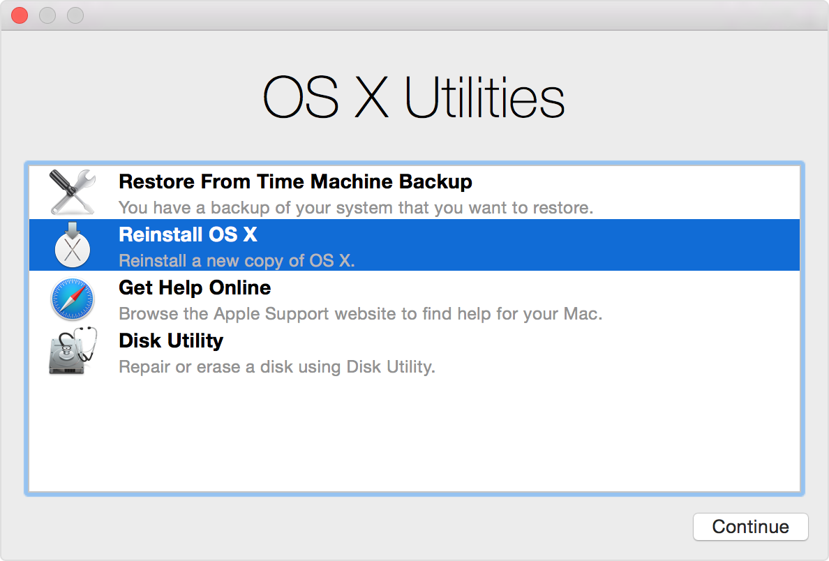 how to get to mac os x utilities screen mac pro 2006