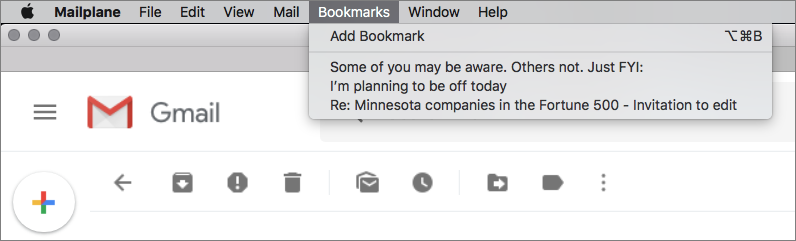 mailplane not opening email in inbox
