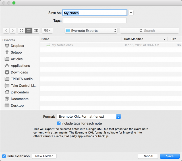 how to export evernote notes to scrivener