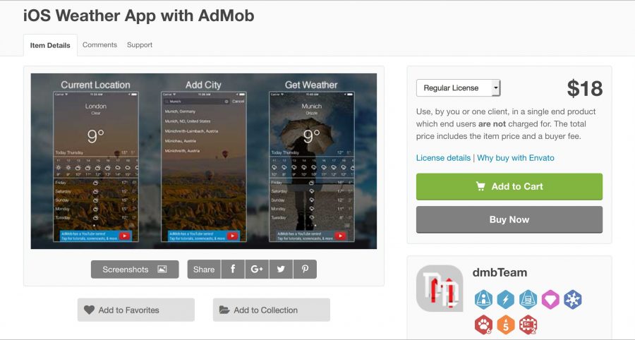 An iOS app template.