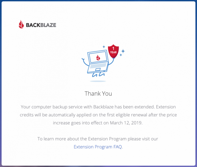 backblaze raises subscription pricing personal