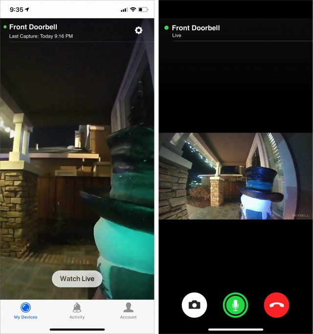 Skybell Live View