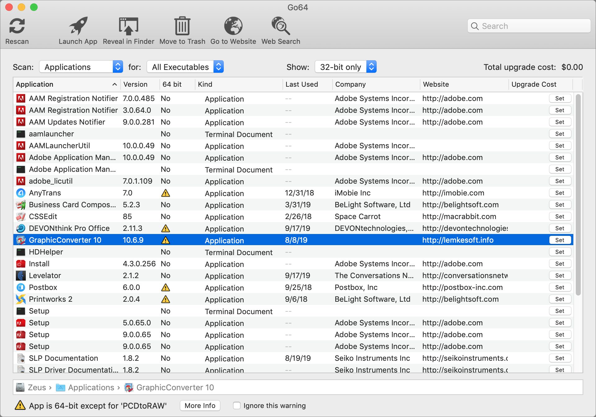 adobe application manager utilities not optimized for mac