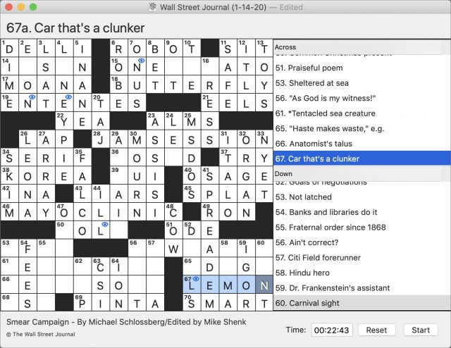 Black Ink Lets You Do Crossword Puzzles on Your Mac TidBITS