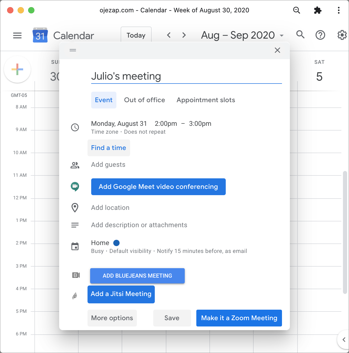 How to set up a zoom meeting in google calendar jeansffop