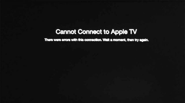 Third-generation Apple TV error