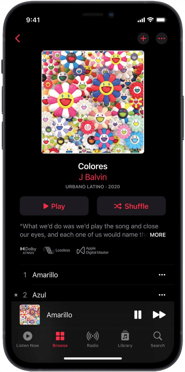Dolby Atmos and lossless in Apple Music