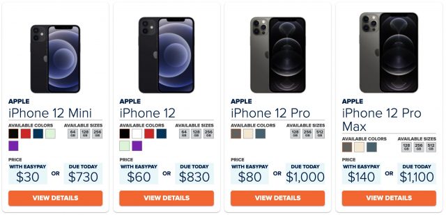 Consumer Cellular iPhone lineup