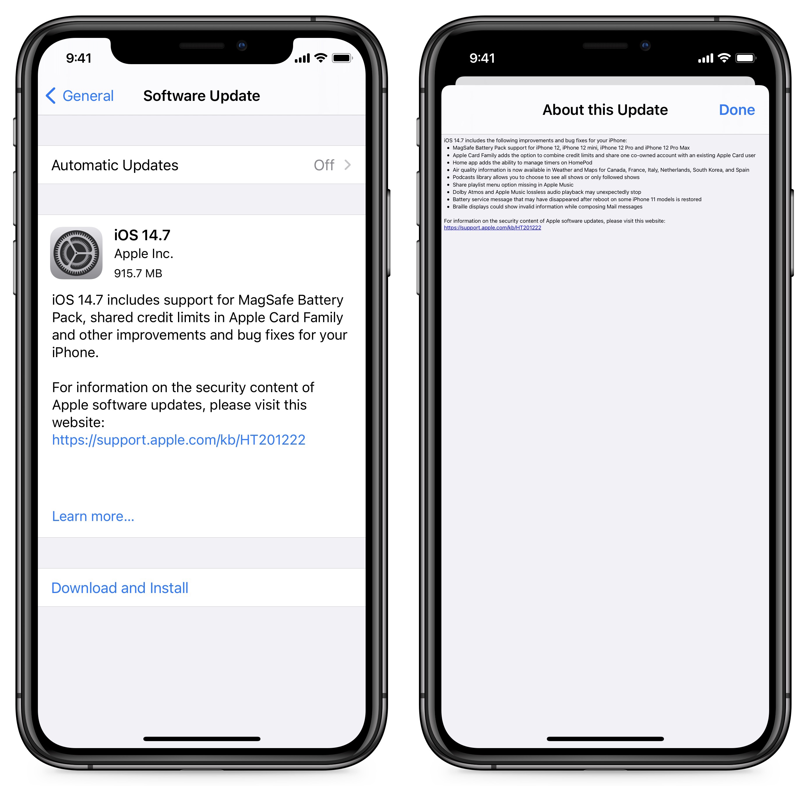 Apple rolls out iOS 14.7 with MagSafe Battery Pack support for