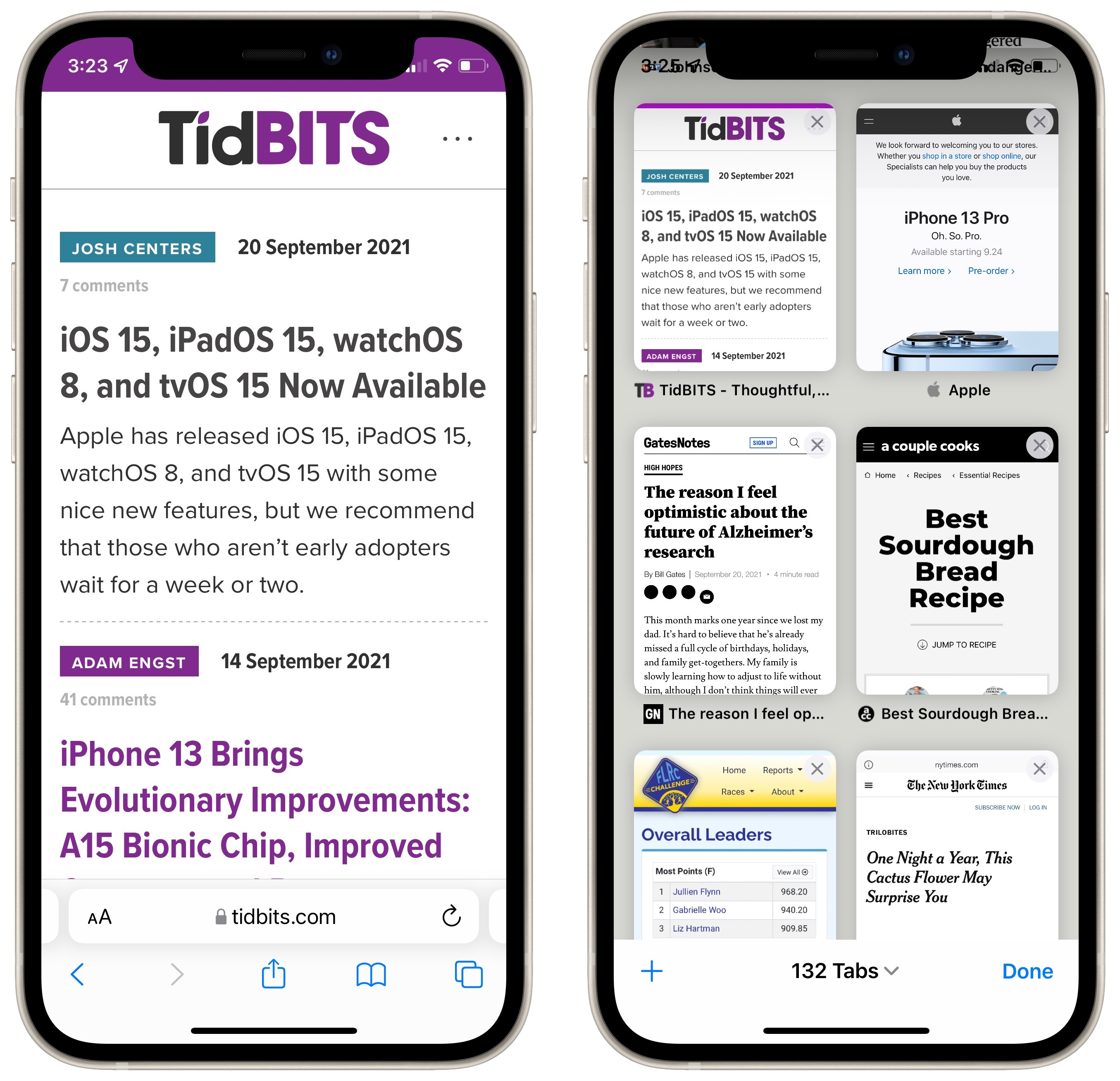 Hot New Features in Safari in iOS 15 and iPadOS 15 - TidBITS