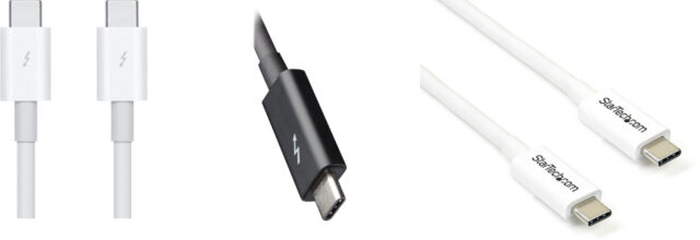 Improperly marked Thunderbolt cables
