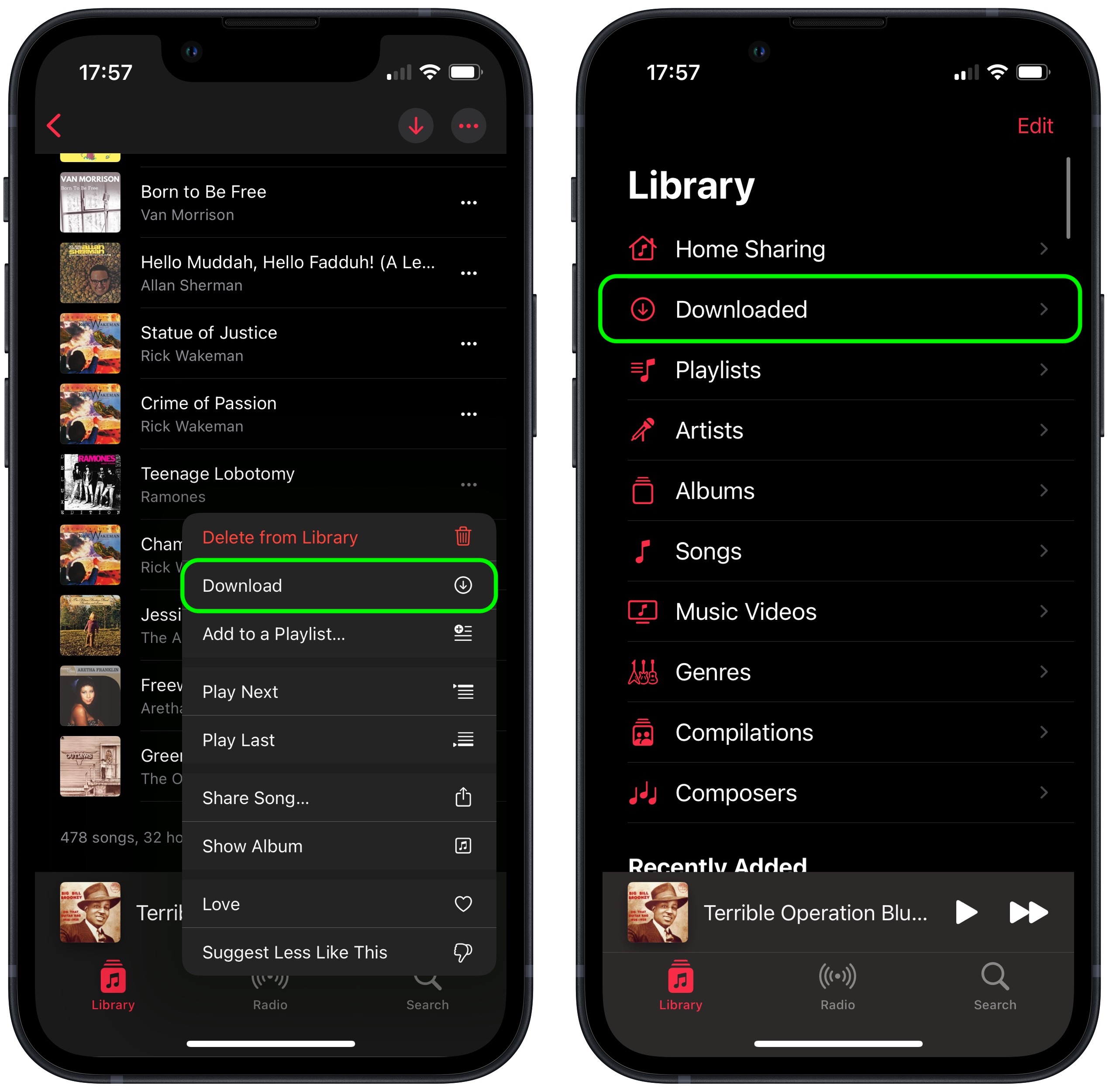iphone music player app not itunes
