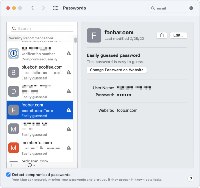 Never Change Your Password - TidBITS