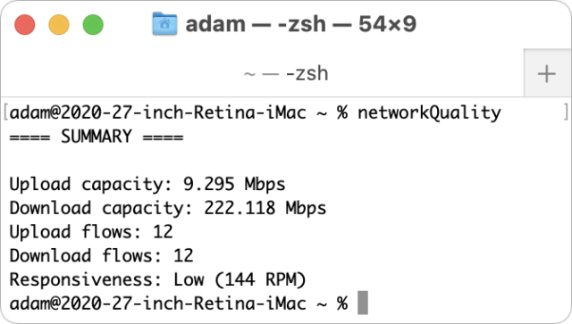Use Apple's networkQuality Tool to Test Internet Responsiveness