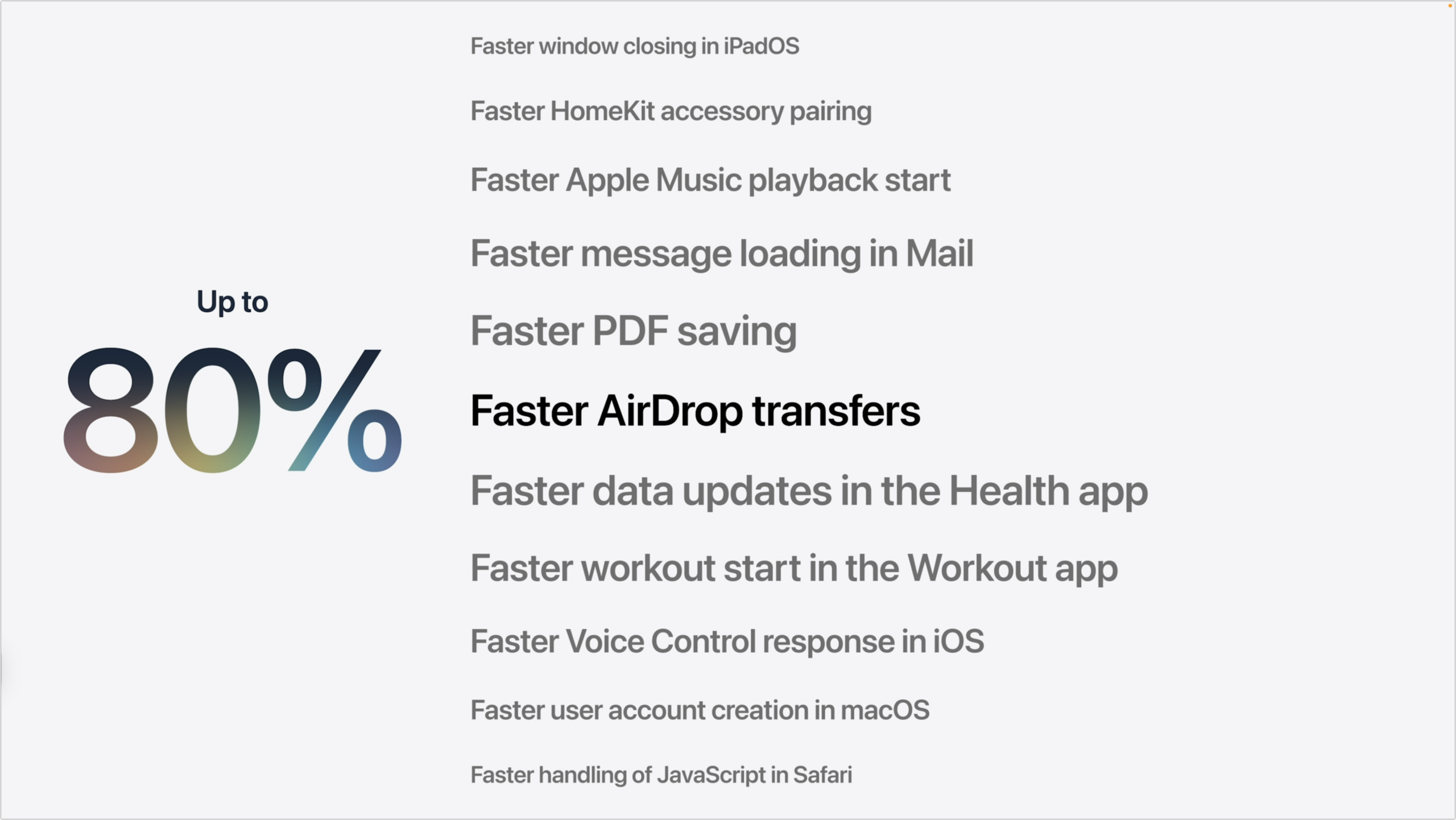 Faster performance in OS 27