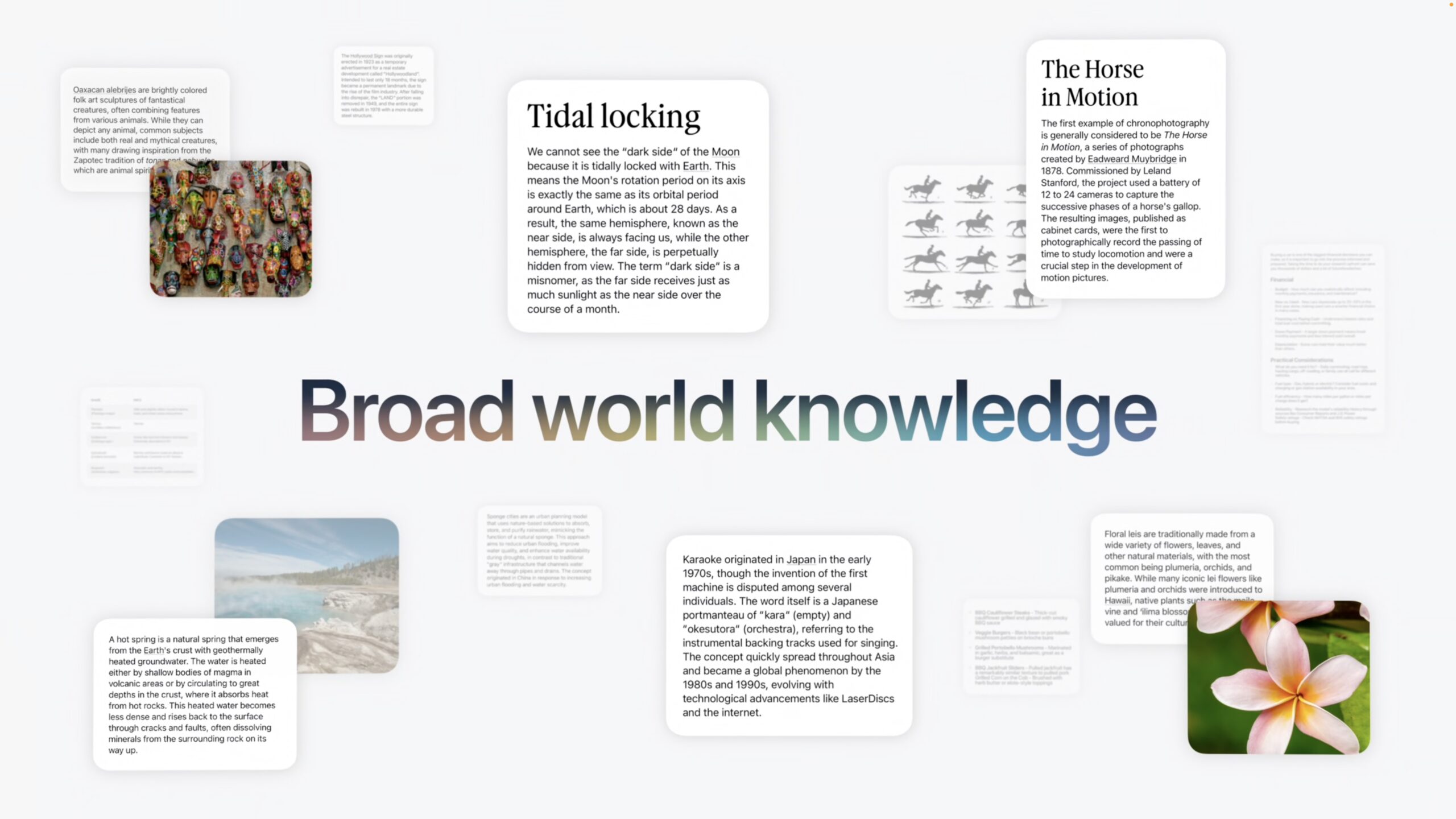 Siri AI world knowledge