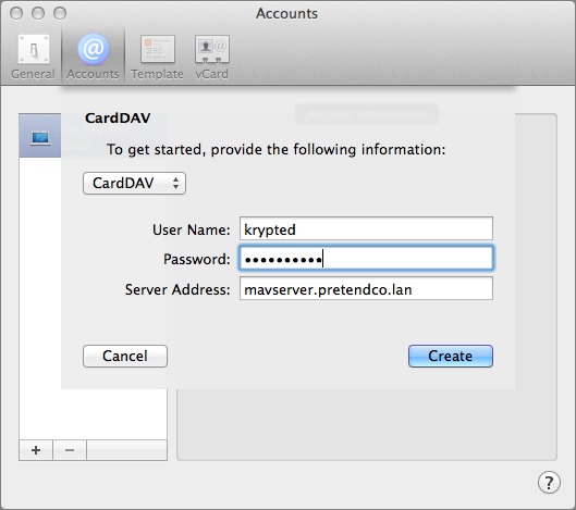 Figure 3: To make the connection, you need to authenticate as a user on OS X Server and give the server’s name.