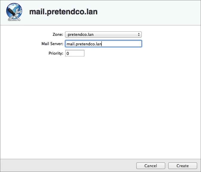 Figure 2: Enter the name you want to map to your mail server.