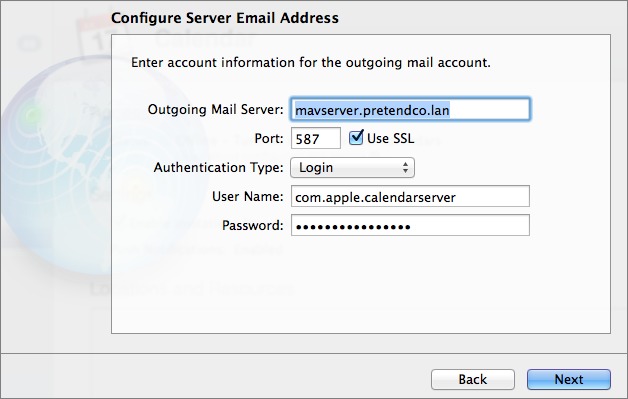 Figure 9: Enter the necessary settings for the SMTP server that will be used to send outgoing invitations.