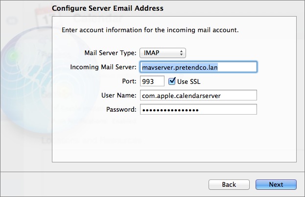Figure 8: Configure the necessary settings for the incoming mail account.