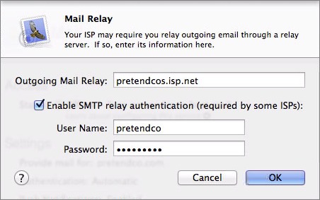 Figure 7: Configure your outgoing mail relay if necessary.
