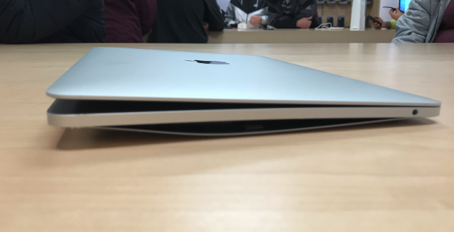 MacBook Pro with expanded battery