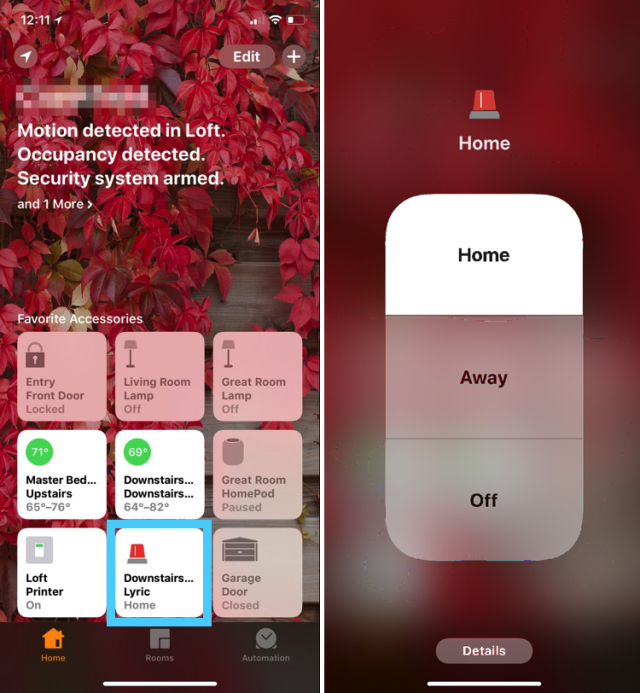 Controlling the Lyric Controller from the Home app