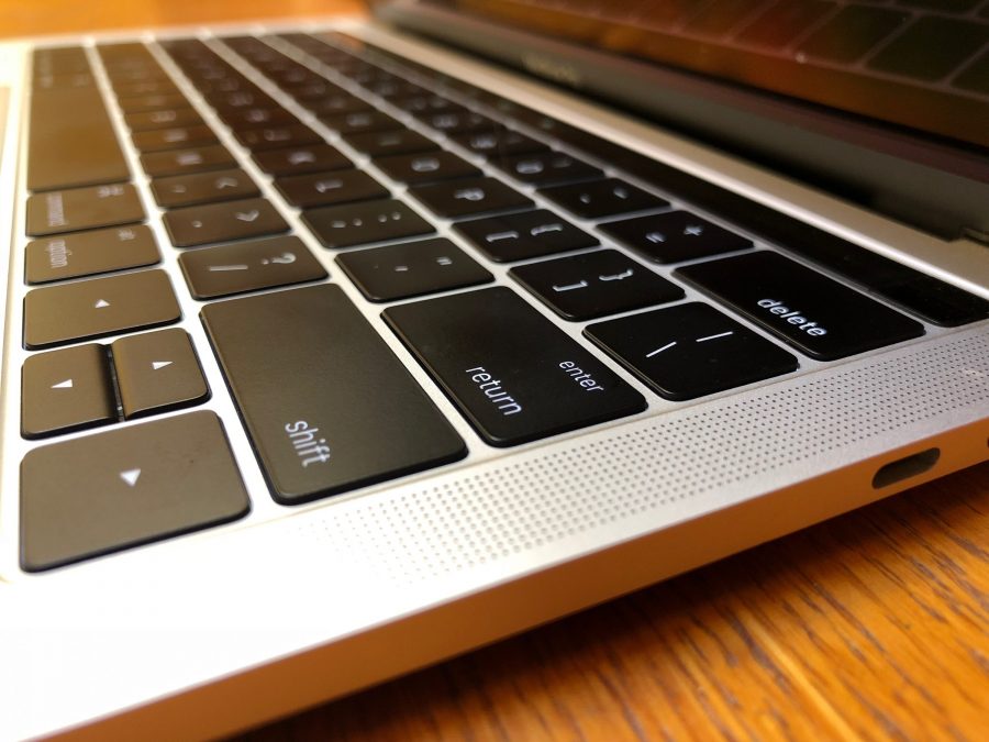 Photo of a MacBook Pro keyboard