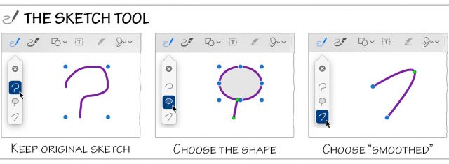 The sketch tool.