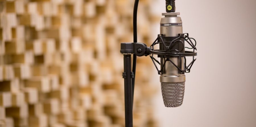 A recording microphone.