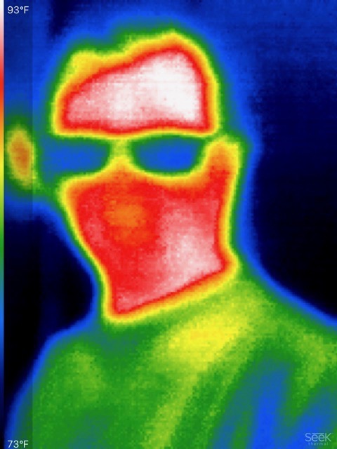A thermal selfie of the author.