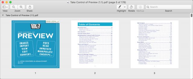 Squashed PDFs in Contact Sheet view
