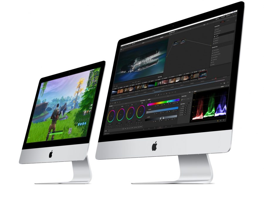 Photo of large and small iMacs