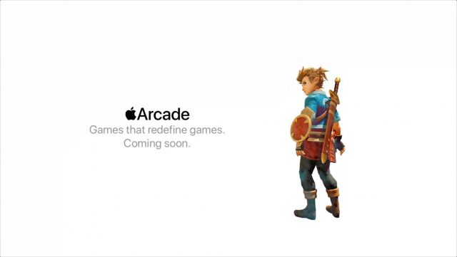The shell of the tvOS Arcade app