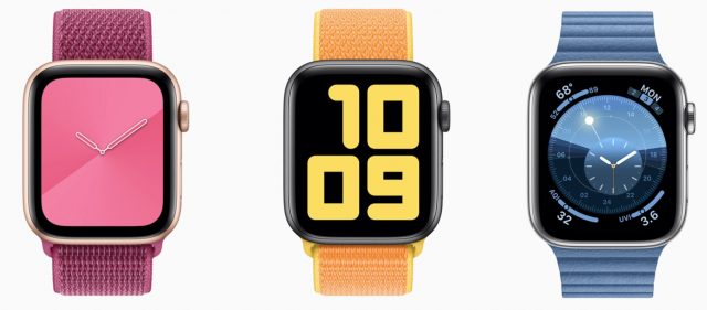 New watch faces in watchOS 6