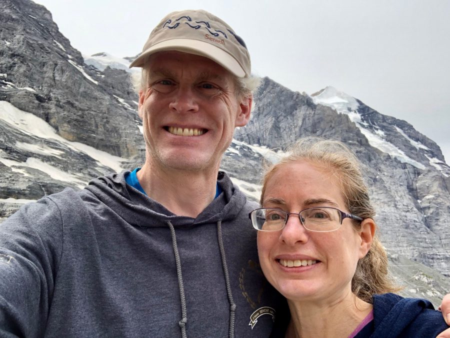 Adam & Tonya Engst in front of the Eiger