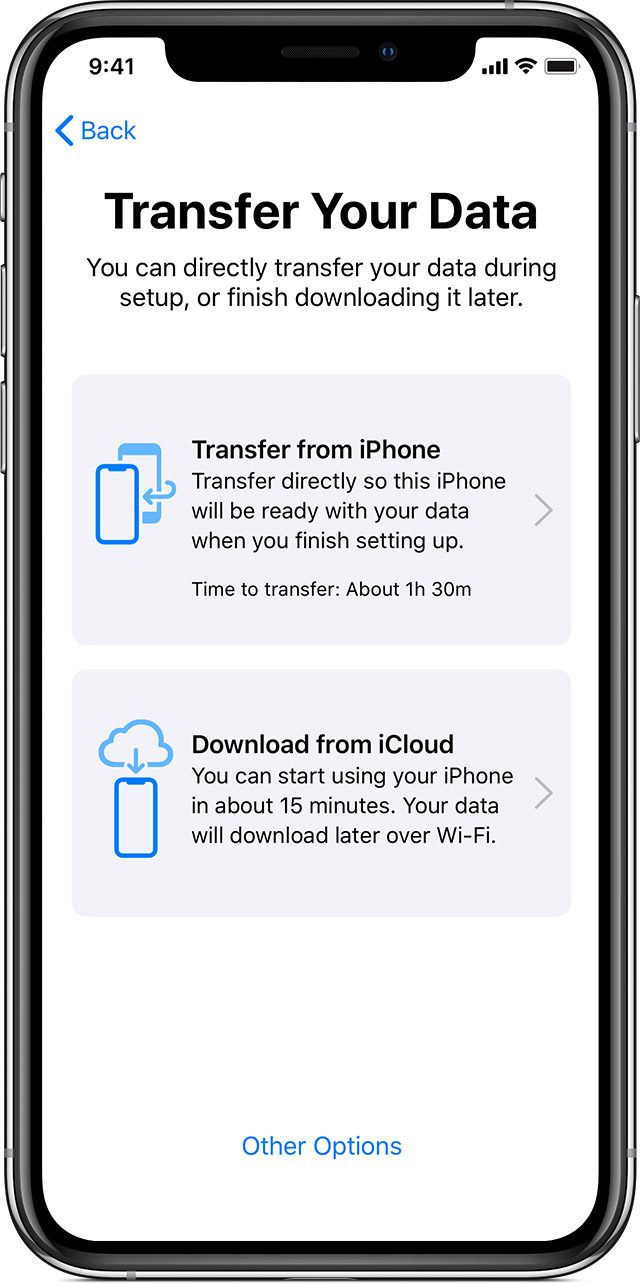 iOS 12.3 iPhone Migration screenshot