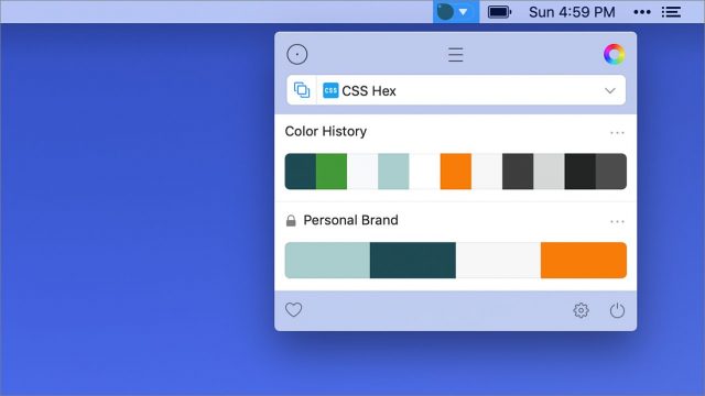 Creating a palette in Sip