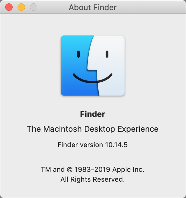 Finder About box