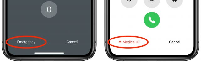 De Medische ID bereiken op een vergrendelde iPhone