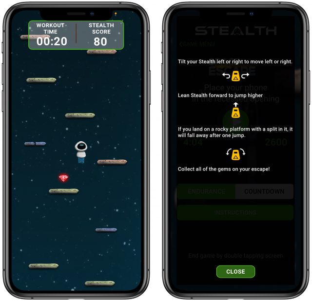 Stealth Fitness game Space Escape