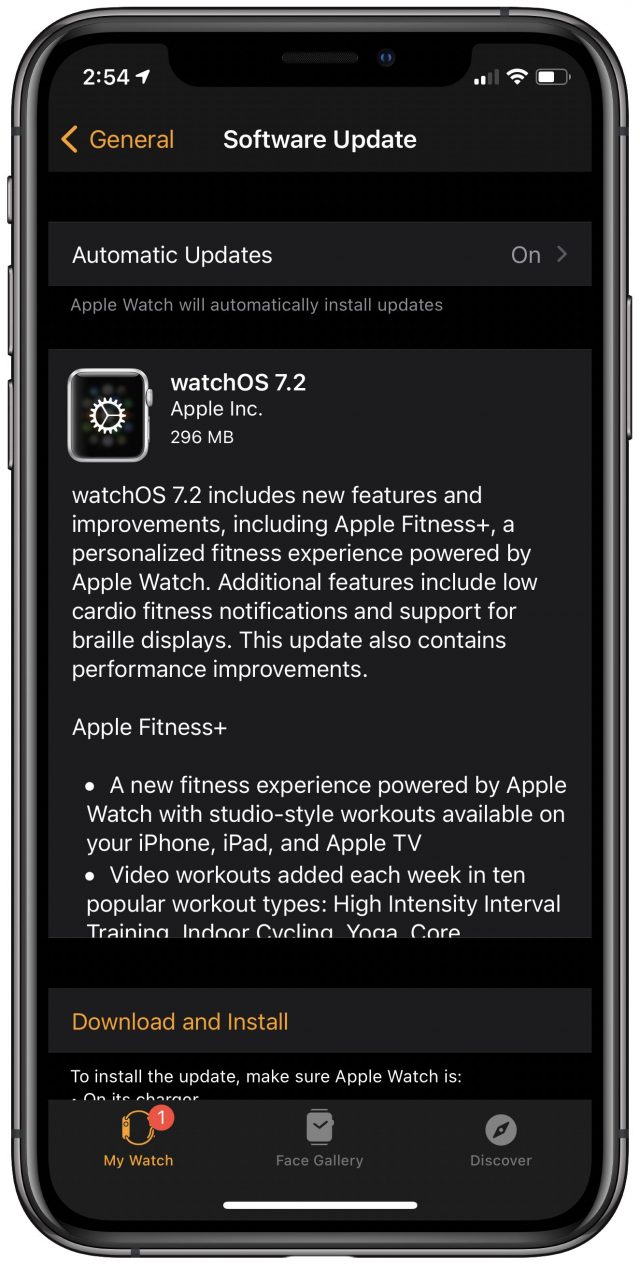 watchOS 7.2 release notes